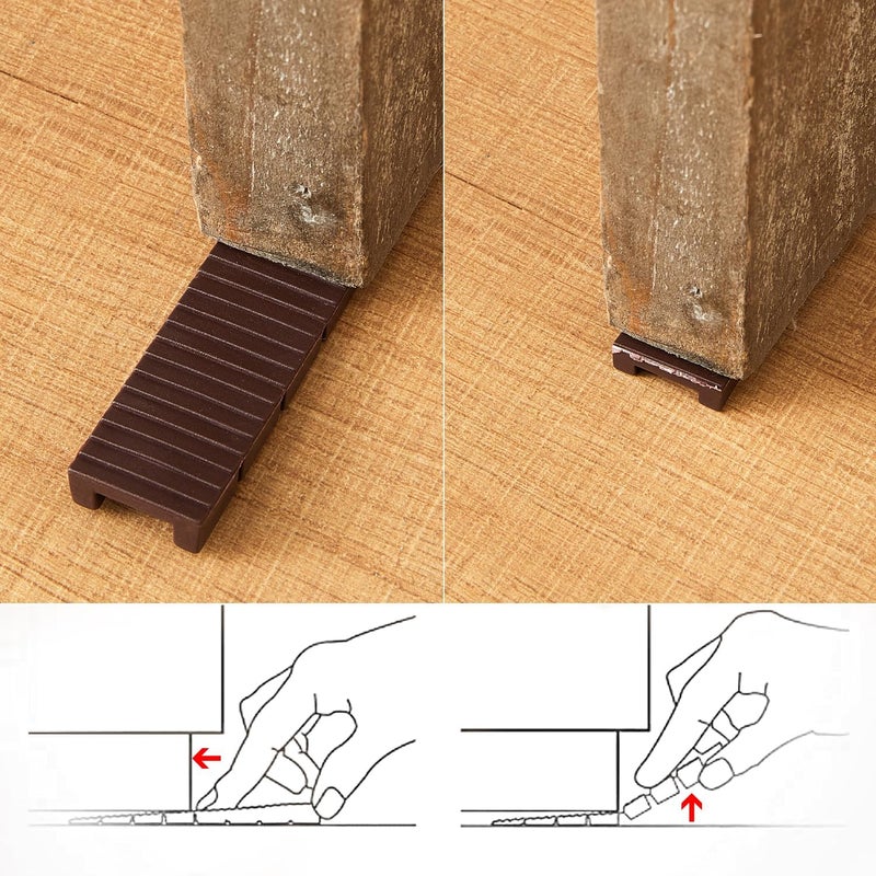 ZZJMCH 12 Pack Brown Multi Purpose Furniture Plastic Shims for Leveling Extreme Weight Capacity Wedges Easy to Snap Cut-to-fit Size Leveler for Toilet Shims, Doors, Windows, Sheds, Table - Image 4